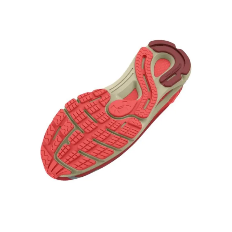 Under Armour Hovr Sonic 6 Anti Slip Wear Resistant Low Top Casual Running Shoes Women's Red-3