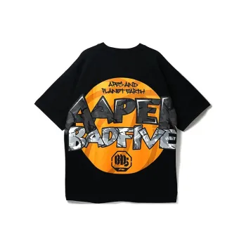 LiNing x Aape Drop Shoulder Sleeve T Shirt Men's Black