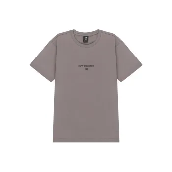 New Balance Set in Sleeve T Shirt Unisex Dark Gray