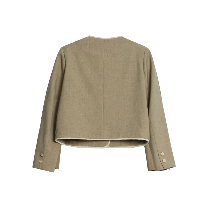 Mambe Cropped Coat Women's Primulin-1