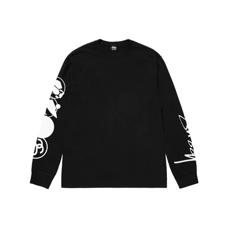 Stussy Stacked Pigment Dyed Long Sleeve Tee-4