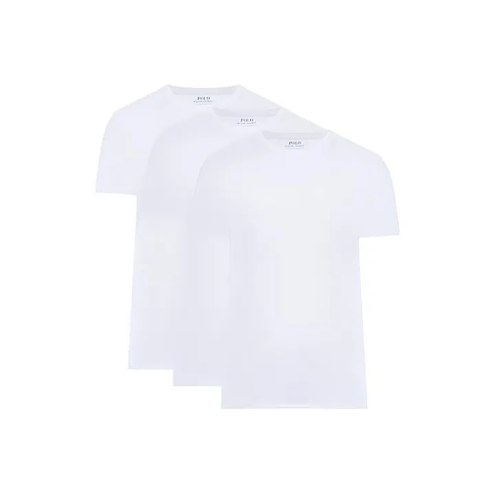 Polo Ralph Lauren Logo Embroidered Crewneck Three Pack T Shirts-0