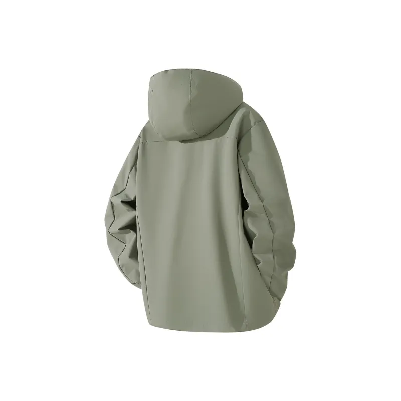 Feiyue Jackets Coats Unisex Glacier White Single Windbreaker Jacket-16