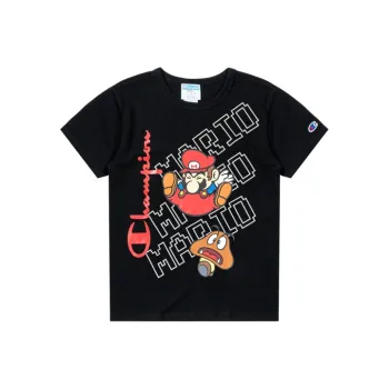 Champion x Super Mario Bros T Shirt US Version Men's Black