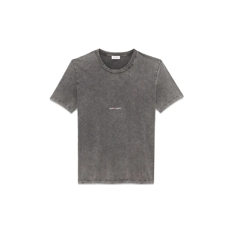SAINT LAURENT Logo Rive Gauche T Shirt-0