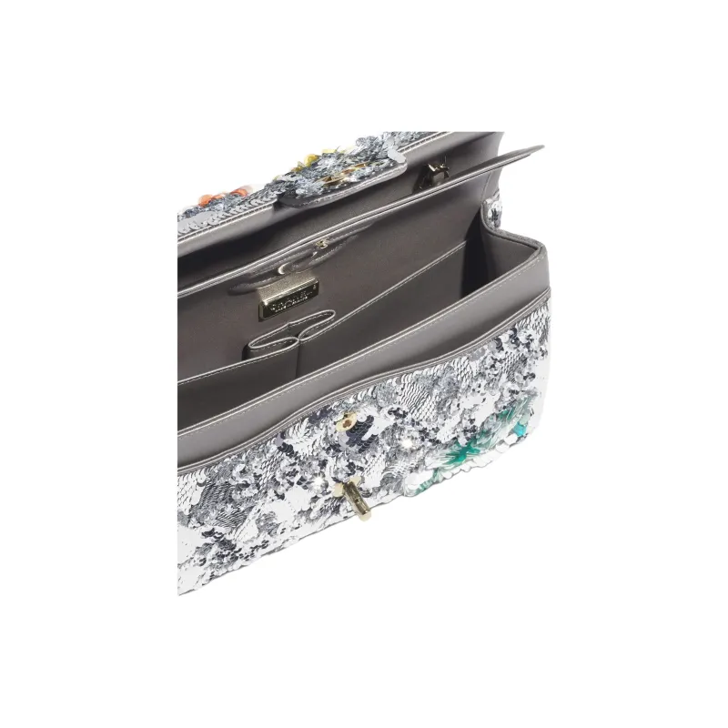 CHANEL Sequins Shoulder Bag Women's Silver & Multicolor-4
