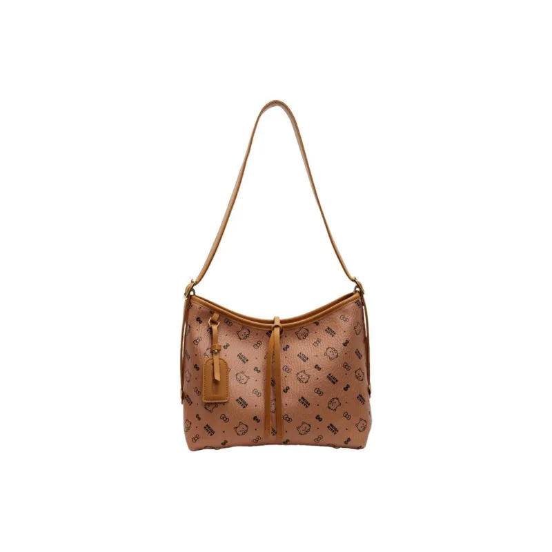 ResNonverba PU Shoulder Bag Shoulder Bag Regular Women's Light Pink/Pink/Brown-4