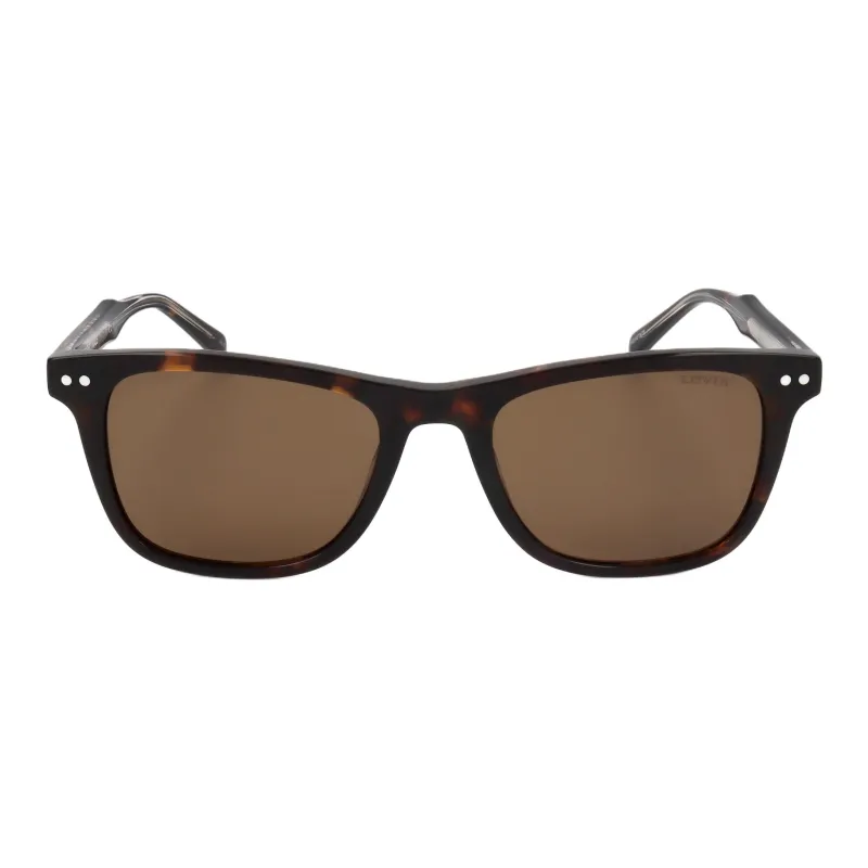 Levi's Polymethyl Methacrylate Square Sunglasses Men's Tortoiseshell-2