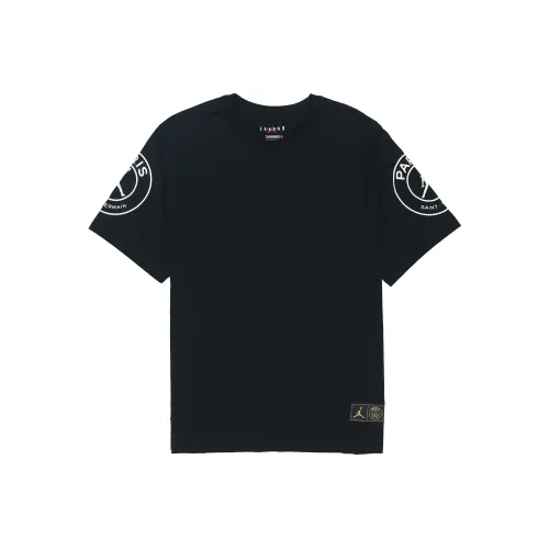 JORDAN×PSG T Shirts Men Black