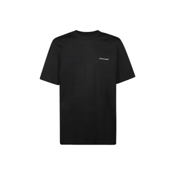 Balenciaga Small Logo Print Regular Fit Cotton T shirt