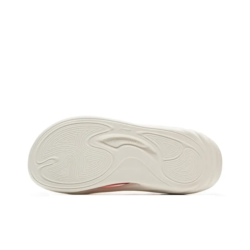 LiNing SOFT SLIPPER Slip Resistant Quick Dry Slide Slippers Unisex Beige-6