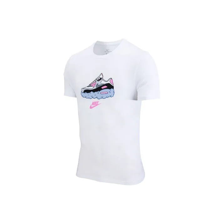 Nike Set in Sleeve T Shirt Men's White-0