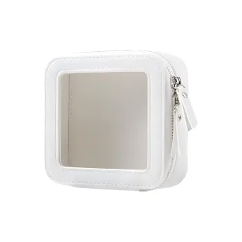 Boniu TPU Makeup Bag Regular Unisex White/Black/Violet