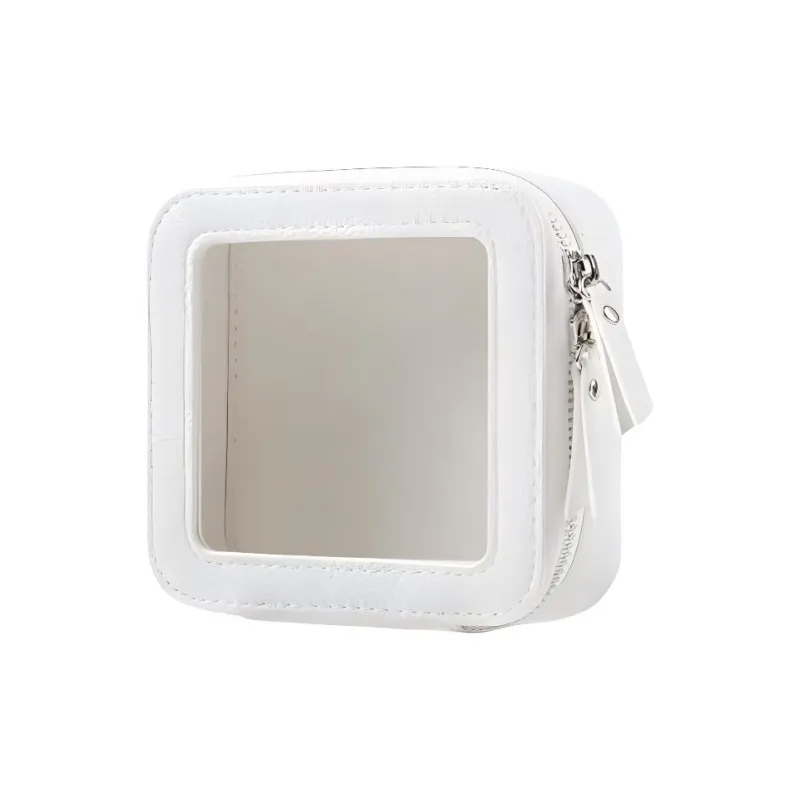 Boniu TPU Makeup Bag Regular Unisex White/Black/Violet-0