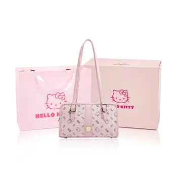 MESUCA Sanrio Hello Kitty Series PU Shoulder Bag Regular Women's Pink/Milk Tea/Brown