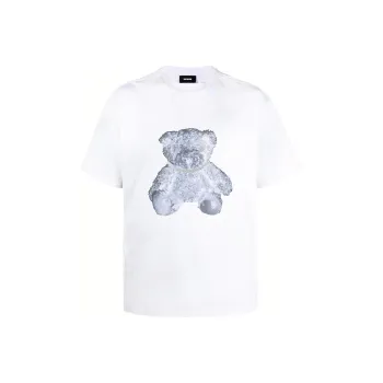 WE11DONE Negative Teddy Print T shirt