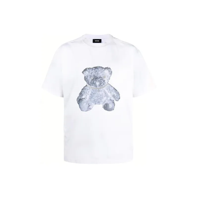 WE11DONE Negative Teddy Print T shirt-0