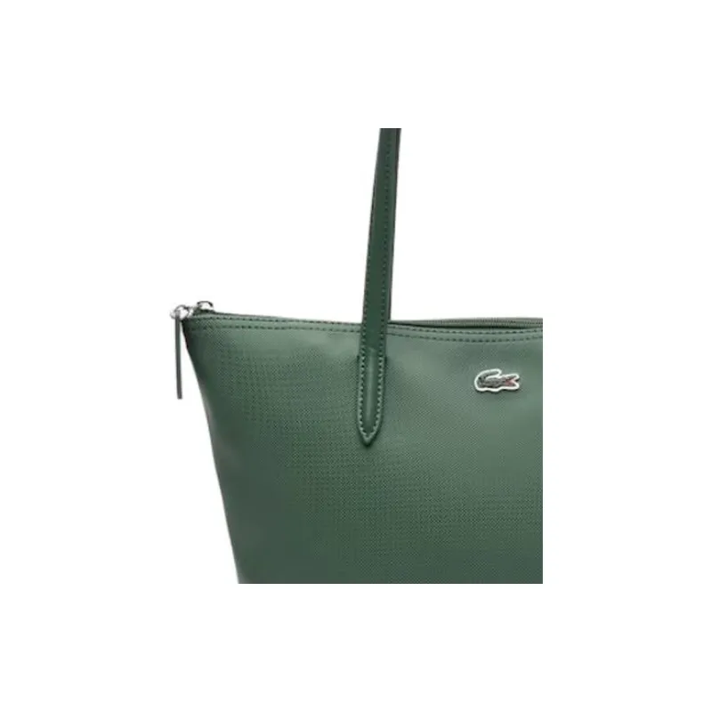 LACOSTE PVC Tote Bag Shopping Bag Handbag Regular Women's Coriander Green-3