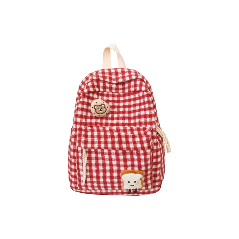BSELEON Woolen Backpack Regular Unisex Multicolor-8