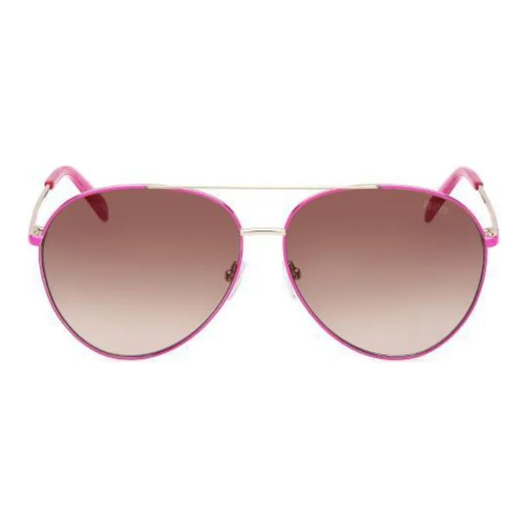 EMILIO PUCCI Metal Aviator Sunglasses Women's Pink-1