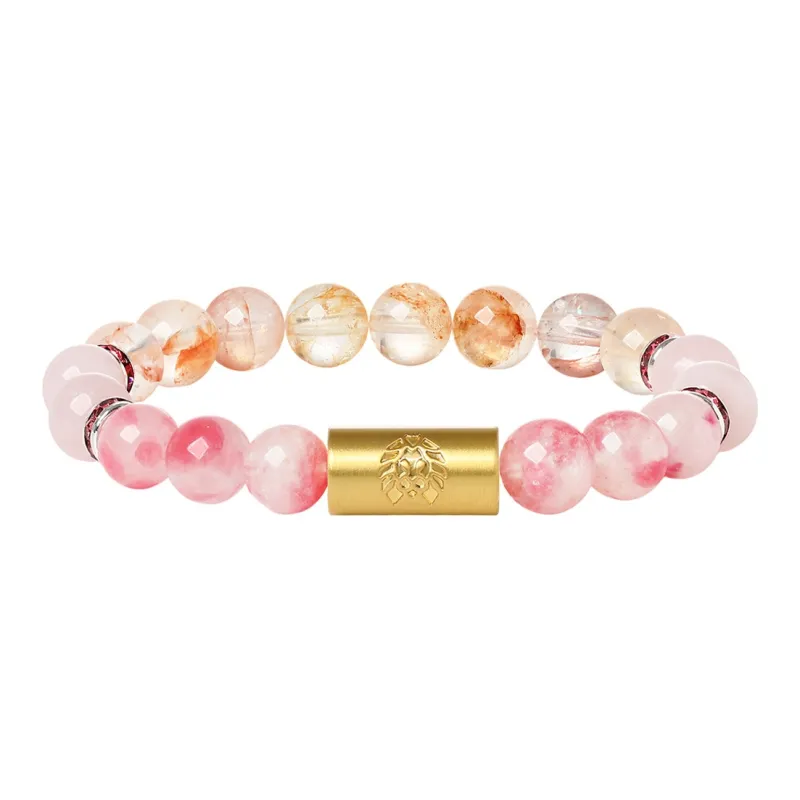 Rastaclat Crystal Small Lion Jade Bracelet Unisex-4