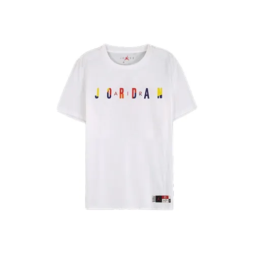 Jordan Set in Sleeve T Shirt Men's White