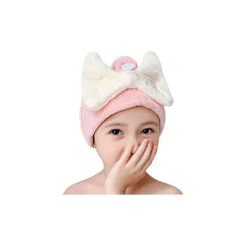 JINGLINGLONG Large Bowknot Quick Dry Hair Drying Tool For Fast And Efficient Hair Care Kids Type A Hair Drying Cap