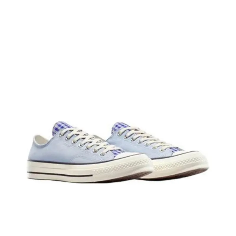 Chuck 70 Converse Low 'Upcycled   Chambray & Gingham'-1