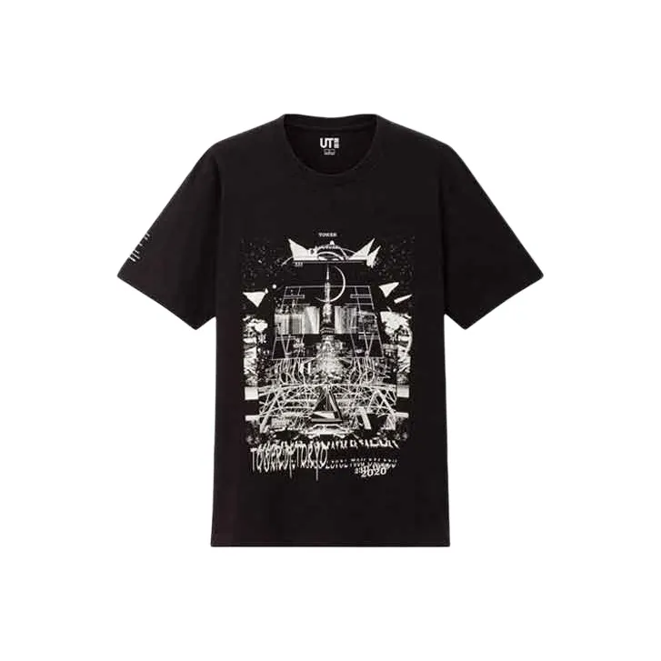 UNIQLO Nanzuka Neo miyage Straight T Shirt Unisex Black-0