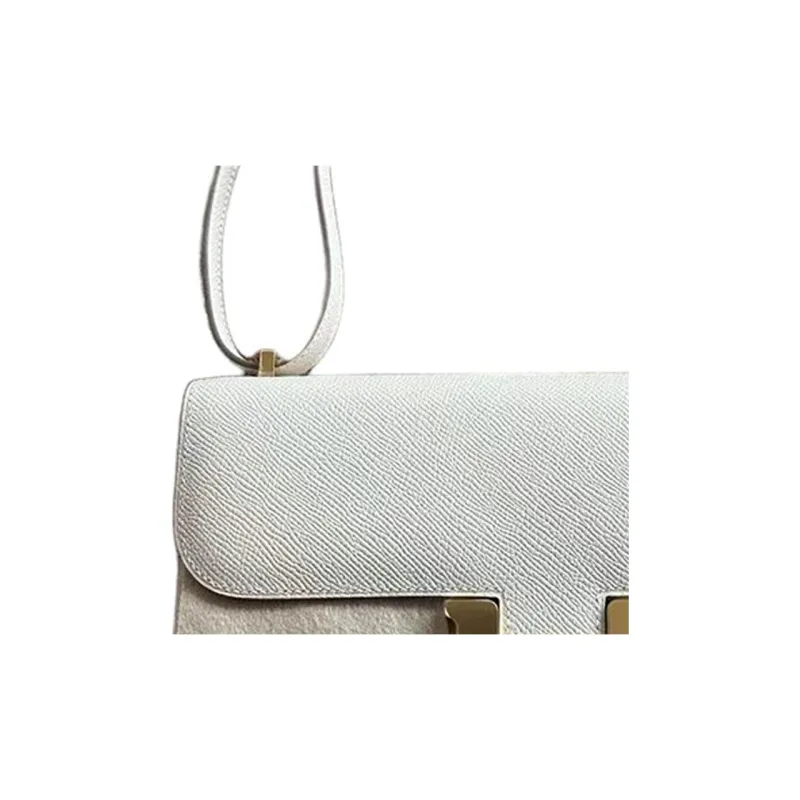 HERMES Constance Epsom Leather Shoulder Bag, Crossbody Bag Regular Women's 10 Craie Milkshake White-1