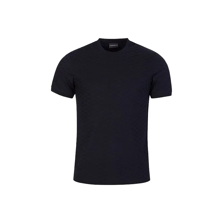 EMPORIO ARMANI Embossed Logo Cotton T shirt-0