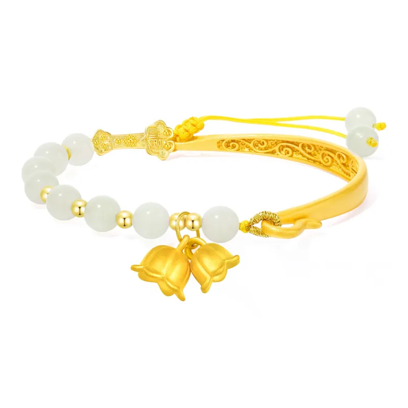 Branded Jewelry Bracelets Pale Greenish White Jade Women's-0