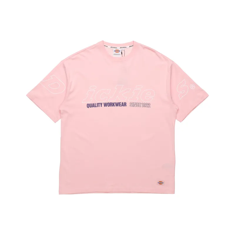 Dickies Straight T Shirt Unisex Cream Pink-0