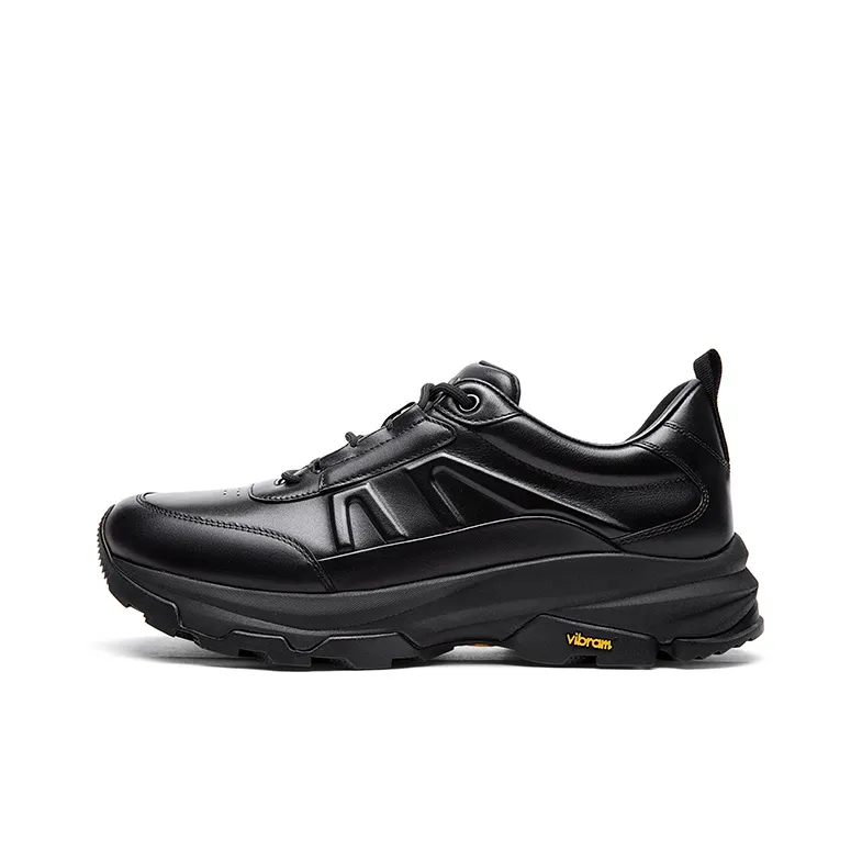 CROWN Low Top Casual Shoes Men's Black-0