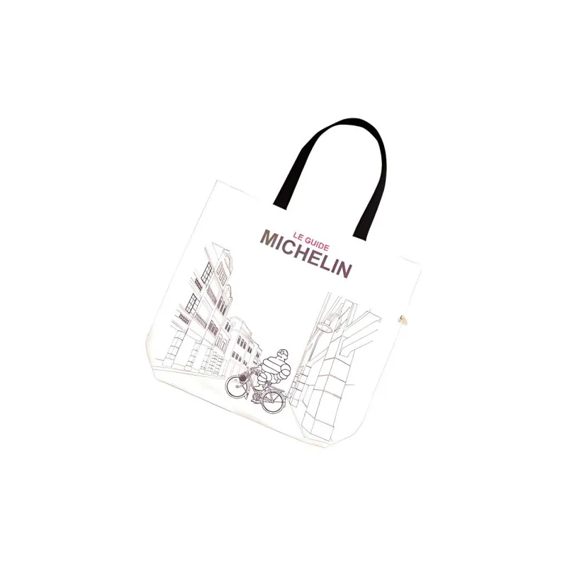 Michelin Canvas Tote Bag Shoulder Bag Regular Unisex White-1