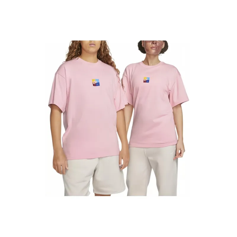 Nike T-Shirts Unisex Medium Soft Pink-0