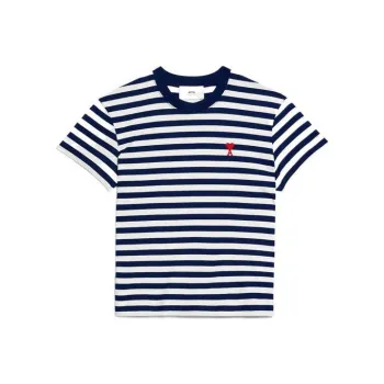 AMIPARIS T Shirt Unisex Blue White