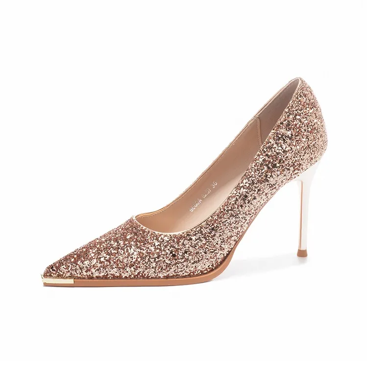 XIMO BULL High Heels Women's Gold-18
