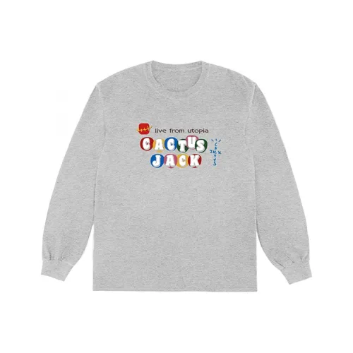 Mcdonald's X Travis Scott T Shirts Unisex Gray