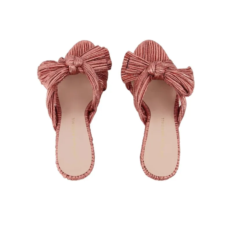 Loeffler Randall Slide Slippers 8cm Women's Pink-3