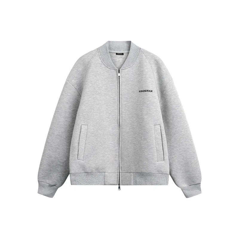 GROGNAK Baseball Jacket Unisex Gray-0