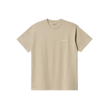 Carhartt WIP S/S Script Embroidery T Shirt T Shirt Men's Light Coffee