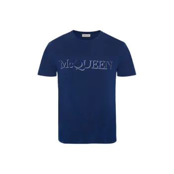 Alexander McQueen T Shirts Men Blue