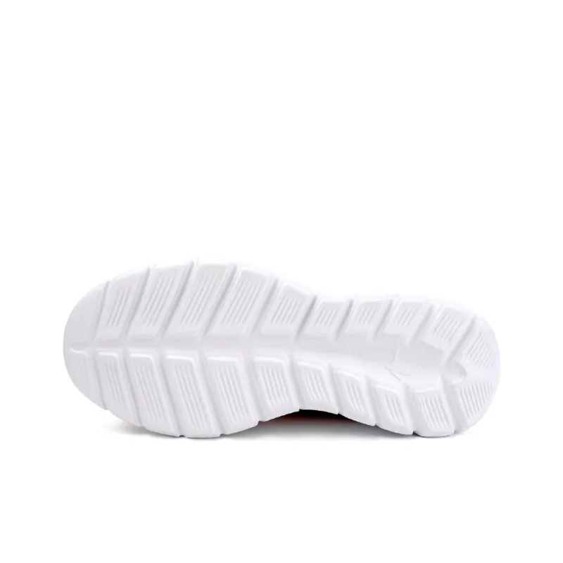 QIAODAN Anti Slip Wear Resistant Low Top Casual Running Shoes Women's Pink White-4