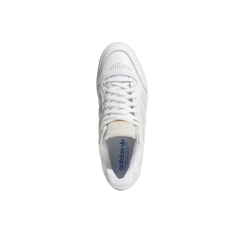Adidas Originals Tyshawn Anti Slip Wear Resistant Low Top Skateboard Shoes Unisex White-4