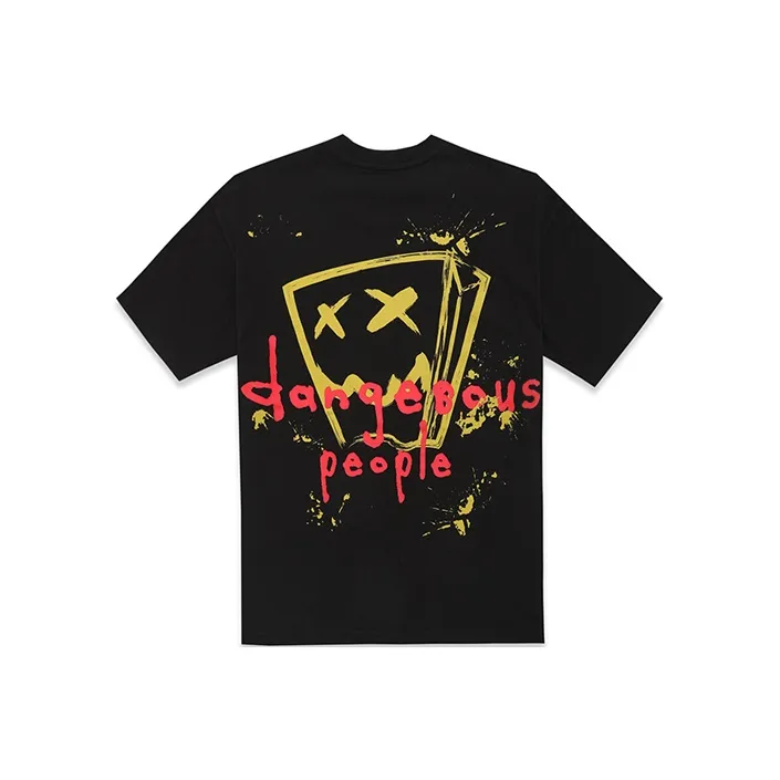 DANGEROUSPEOPLE Straight T-Shirt Unisex Black-0