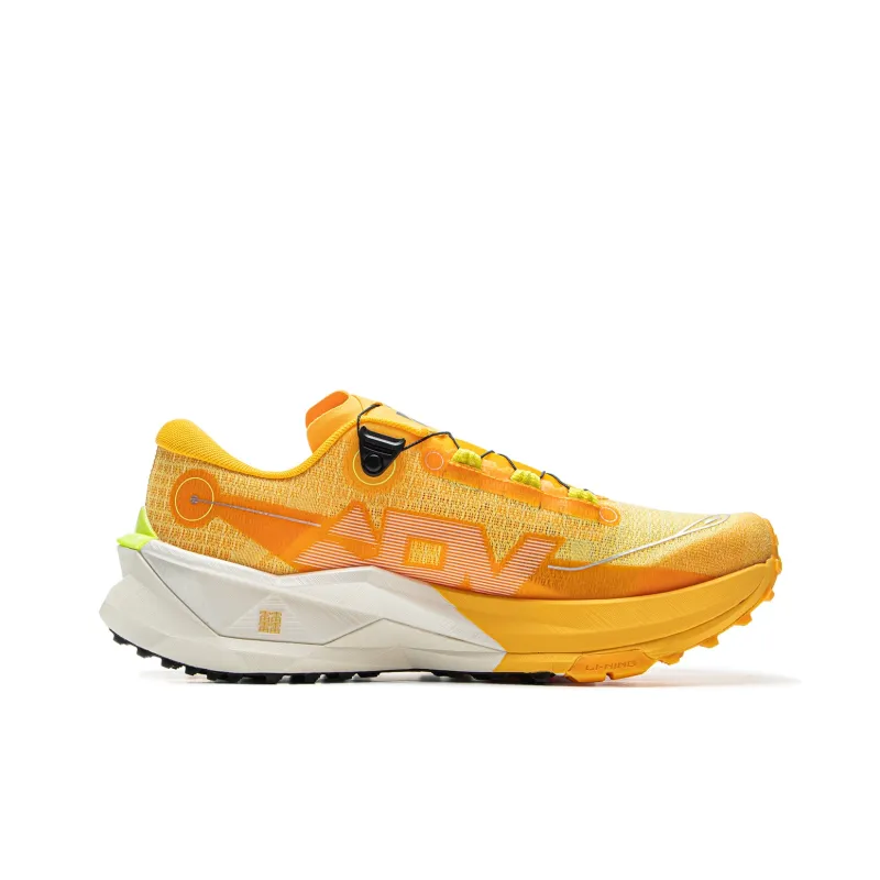 LiNing Anti Slip Wear Resistant Low Top Trail Running Shoes Men's Yellow-1