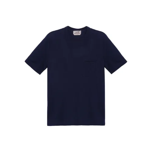 HERMES T Shirts Men Navy