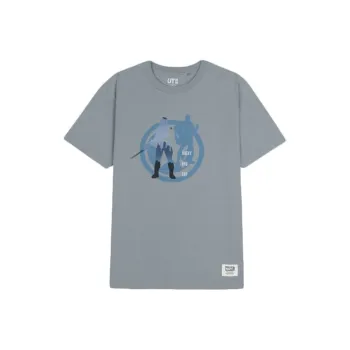 UNIQLO/UNIQLO X Marvel Co branded Series T Shirts Unisex Sky Gray