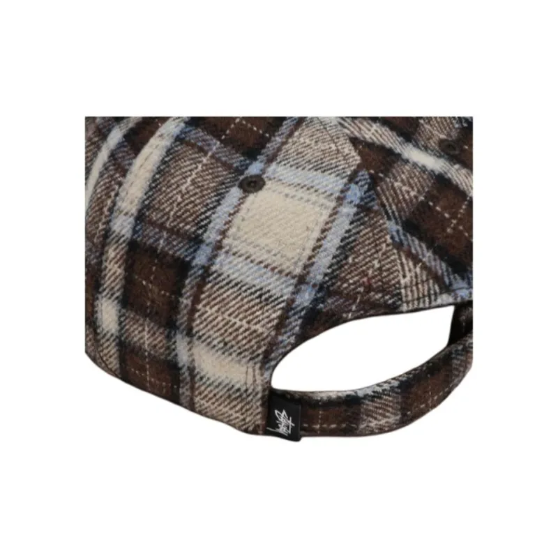 Stussy Flannel Plaid Stock Strapback-4